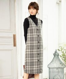 LAVANDA フロントボタンジャンパースカート 新品・未使用！】LAVANDA フロントボタン ジャンパースカート