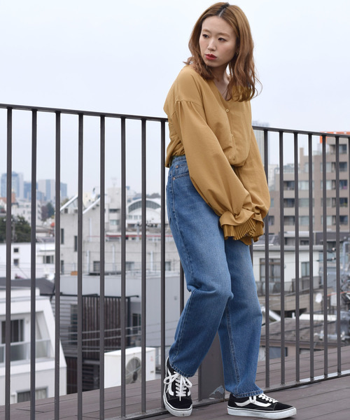 w closet(ダブルクローゼット)の「袖プリーツシャツブラウス(シャツ/ブラウス・レディース・ベージュ/マスタード/モカ/ラベンダー・FREE)」の17枚目の写真