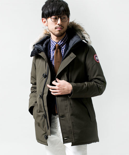 NANO universe(ナノユニバース)の「CANADA GOOSE(カナダ グース)/ JASPER(ダウンジャケット/コート・メンズ・カーキ/ネイビー/レッド/ブラック/ベージュ・SMALL/MEDIUM/LARGE)」の4枚目の写真