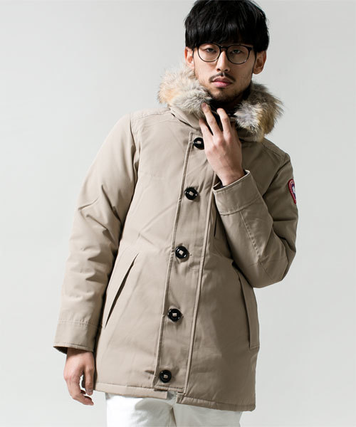 NANO universe(ナノユニバース)の「CANADA GOOSE(カナダ グース)/ JASPER(ダウンジャケット/コート・メンズ・カーキ/ネイビー/レッド/ブラック/ベージュ・SMALL/MEDIUM/LARGE)」の6枚目の写真