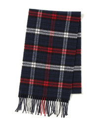 SHIPS JET BLUE | SGS: スコットランド製　ラム/チェック　マフラー(マフラー)