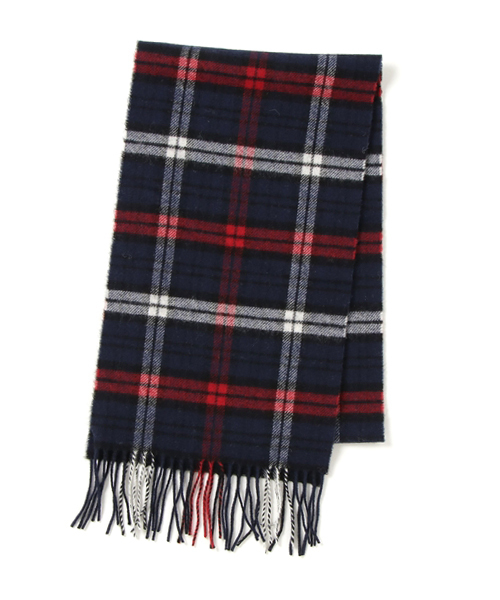 SHIPS JET BLUE(シップスジェットブルー)の「SGS: スコットランド製 ラム/チェック マフラー(マフラー・メンズ・グリーン/その他/オフホワイト/オリーブ/レッド/ネイビー/アイボリー/ブラック/ブルー/ダークブルー/カーキ/ワインレッド/グレー/ダークグレー/ロイヤルブルー/コバルトブルー/ダークカーキ/チャコールグレー/ホワイト系その他/ワイン・ONE SIZE)」の19枚目の写真