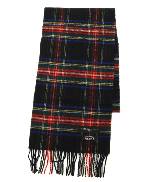 SHIPS JET BLUE(シップスジェットブルー)の「SGS: スコットランド製 ラム/チェック マフラー(マフラー・メンズ・グリーン/その他/オフホワイト/オリーブ/レッド/ネイビー/アイボリー/ブラック/ブルー/ダークブルー/カーキ/ワインレッド/グレー/ダークグレー/ロイヤルブルー/コバルトブルー/ダークカーキ/チャコールグレー/ホワイト系その他/ワイン・ONE SIZE)」の5枚目の写真