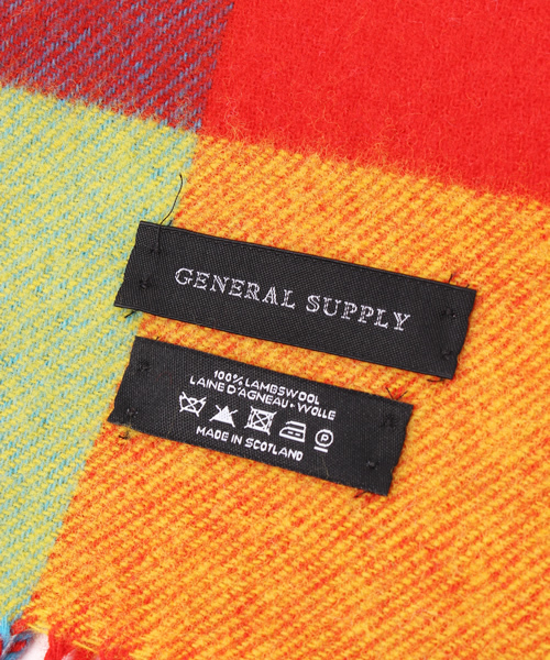 SHIPS JET BLUE(シップスジェットブルー)の「SGS: スコットランド製 ラム/チェック マフラー(マフラー・メンズ・グリーン/その他/オフホワイト/オリーブ/レッド/ネイビー/アイボリー/ブラック/ブルー/ダークブルー/カーキ/ワインレッド/グレー/ダークグレー/ロイヤルブルー/コバルトブルー/ダークカーキ/チャコールグレー/ホワイト系その他/ワイン・ONE SIZE)」の22枚目の写真