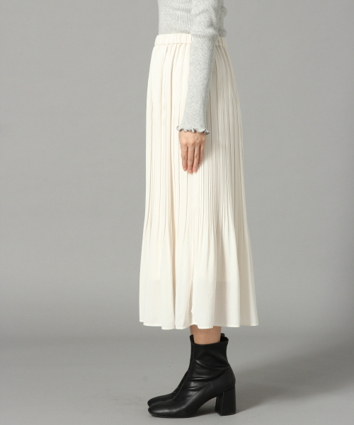 LOWRYS FARM（ローリーズファーム）の「ケシプリーツスカート　825559（スカート・レディース・ブラック/アイボリー・FREE）」の3枚目の写真