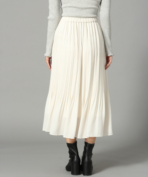 LOWRYS FARM（ローリーズファーム）の「ケシプリーツスカート　825559（スカート・レディース・ブラック/アイボリー・FREE）」の4枚目の写真