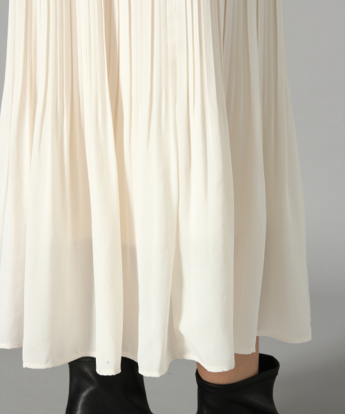 LOWRYS FARM（ローリーズファーム）の「ケシプリーツスカート　825559（スカート・レディース・ブラック/アイボリー・FREE）」の6枚目の写真