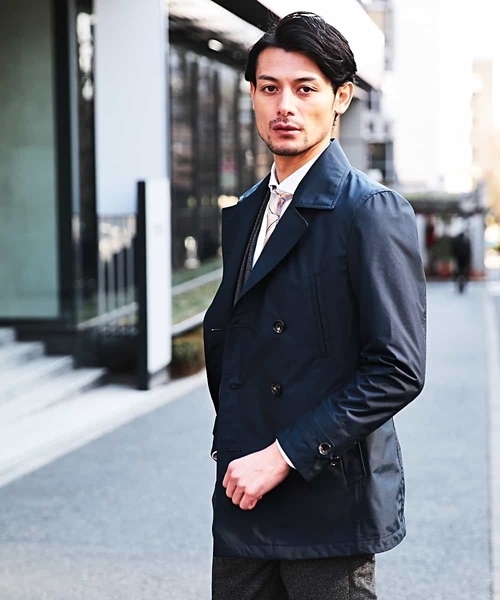 MICHEL KLEIN HOMME (ミッシェルクランオム)の「スプリングコート(SEATECH)(ピーコート・メンズ・ホワイト/ネイビー・MEDIUM/LARGE/X-LARGE/48/46/51)」の8枚目の写真