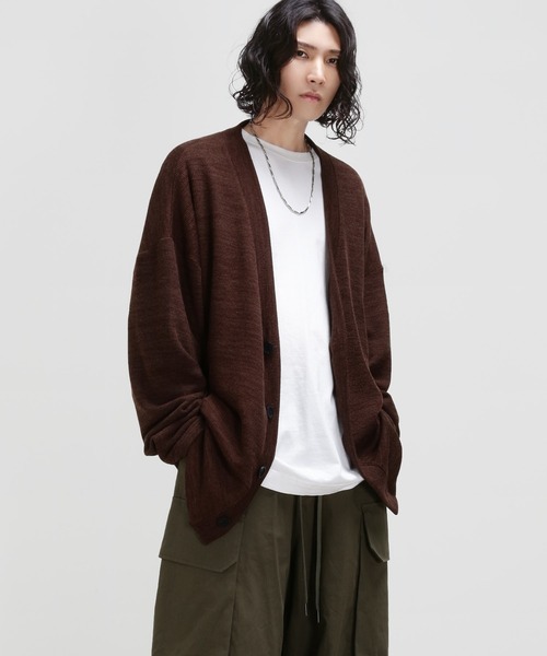 minsobi（ミンソビ）の「ビッグシルエットニットカーディガン