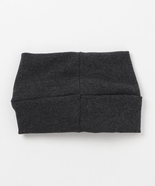 Three Four Time（ｽﾘｰﾌｫｰﾀｲﾑ）の「リブカット幅広ターバン（ヘアバンド・レディース・ブラック/ベージュ/グレー・FREE）」の5枚目の写真