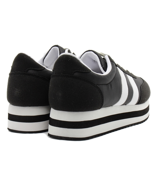 WEGO（ウィゴー）の「WEGO/ラインスニーカー（スニーカー・レディース・ブラック/グレー/グリーン・23.5/24.5）」の6枚目の写真