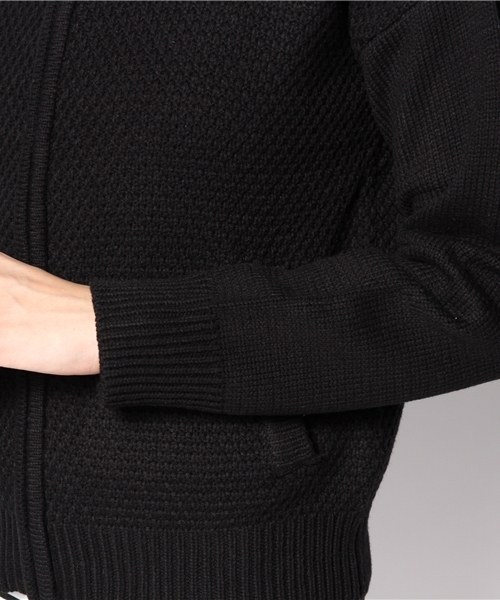 NANO universe（ナノユニバース）の「BARK TANNAGE/コットンバルキーZIPカーデ（カーディガン/ボレロ・レディース・ホワイト/その他1/ブラック・FREE）」の9枚目の写真