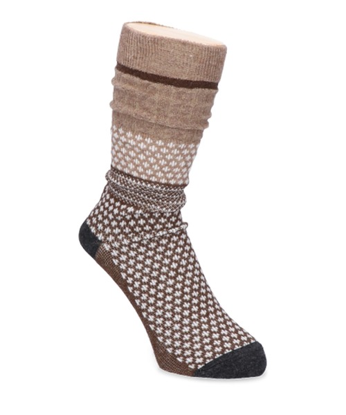 ANONYMOUSISM（アノニマスイズム）の「ANONYMOUSISM　チェスナットJQクルー（ソックス/靴下・メンズ・ブラック/モスグリーン/ライトブラウン/ネイビー/ブラウン・25cm～27cm/23cm～25cm）」の3枚目の写真