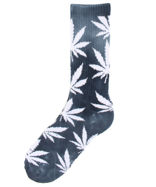 BEAMS(ビームス)の「HUF / TIE-DYE PLANTLIFE CREW SOCK(ソックス/靴下・メンズ・ブラック/その他1・ONE SIZE)」の1枚目の写真