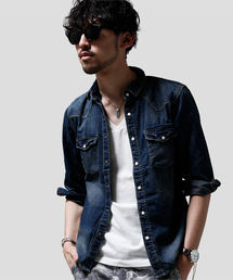 NANO universe | 8oz デニムシャツ 7/S(シャツ/ブラウス)