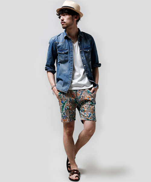 NANO universe（ナノユニバース）の「8oz デニムシャツ 7/S（シャツ/ブラウス・メンズ・サックスブルー/ブルー/インディゴブルー・LARGE/SMALL/MEDIUM/X-LARGE）」の7枚目の写真