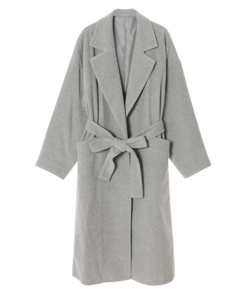 fifth（フィフス）の「オーバーサイズガウンコート（トレンチコート・レディース・ブラック/ブラウン/グレー/モカ・SMALL/MEDIUM）」の5枚目の写真