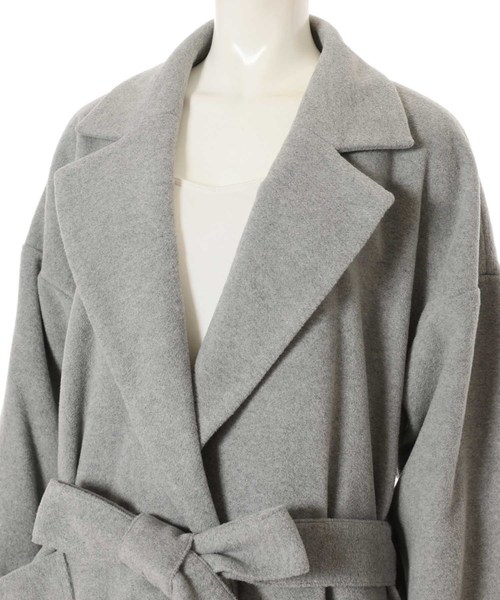 fifth（フィフス）の「オーバーサイズガウンコート（トレンチコート・レディース・ブラック/ブラウン/グレー/モカ・SMALL/MEDIUM）」の9枚目の写真