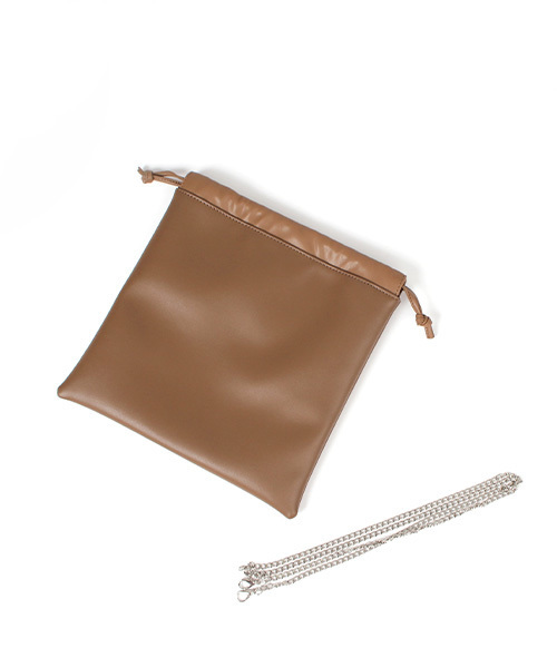 RANDA（ランダ）の「2WAY巾着バッグ（ショルダーバッグ・レディース・ライトグレー/ブラック/ブラウン・FREE）」の9枚目の写真