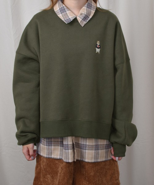 PairPair（ペアペア）の「裏起毛アソートプリントスウェット（スウェット・レディース・カーキ/アイボリー/ライトブラウン/モカ/ブラウン系その他/ピンク系その他/ライトベージュ・FREE）」の6枚目の写真