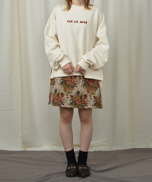 PairPair（ペアペア）の「裏起毛アソートプリントスウェット（スウェット・レディース・カーキ/アイボリー/ライトブラウン/モカ/ブラウン系その他/ピンク系その他/ライトベージュ・FREE）」の8枚目の写真