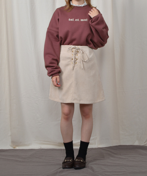 PairPair（ペアペア）の「裏起毛アソートプリントスウェット（スウェット・レディース・カーキ/アイボリー/ライトブラウン/モカ/ブラウン系その他/ピンク系その他/ライトベージュ・FREE）」の15枚目の写真