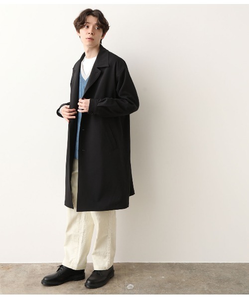 JUNRED（ジュンレッド）の「ドレープステンカラーコート（ステンカラーコート・メンズ・ブラック/ベージュ・FREE/M/L）」の13枚目の写真