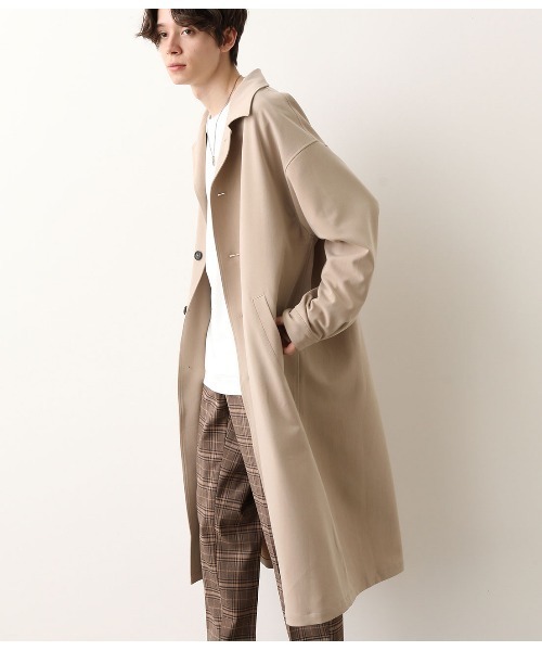 JUNRED（ジュンレッド）の「ドレープステンカラーコート（ステンカラーコート・メンズ・ブラック/ベージュ・FREE/M/L）」の16枚目の写真