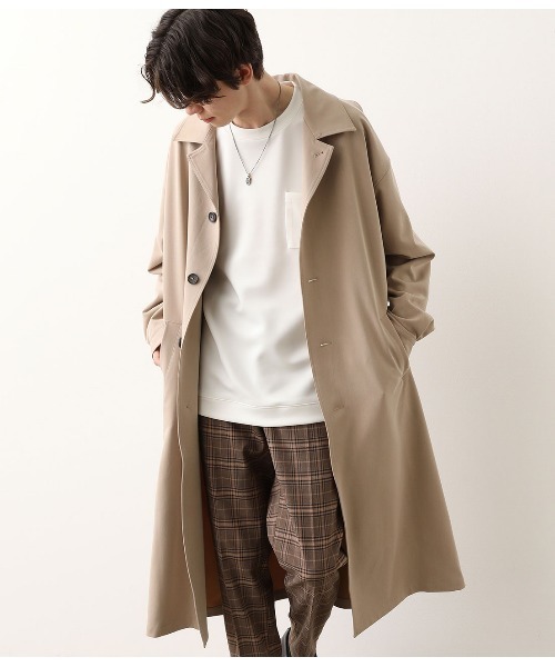 JUNRED（ジュンレッド）の「ドレープステンカラーコート（ステンカラーコート・メンズ・ブラック/ベージュ・FREE/M/L）」の9枚目の写真