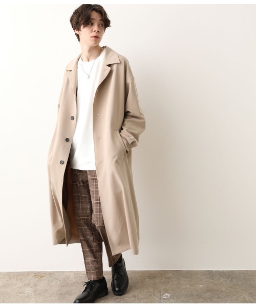 JUNRED（ジュンレッド）の「ドレープステンカラーコート（ステンカラーコート・メンズ・ブラック/ベージュ・FREE/M/L）」の11枚目の写真