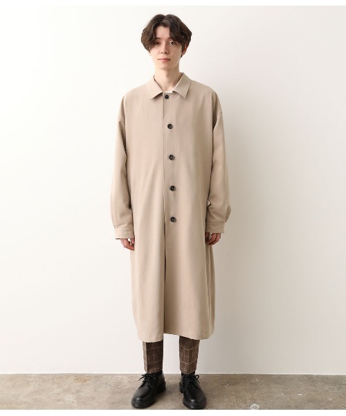 JUNRED（ジュンレッド）の「ドレープステンカラーコート（ステンカラーコート・メンズ・ブラック/ベージュ・FREE/M/L）」の15枚目の写真