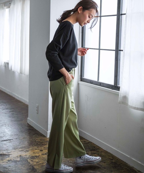 GeeRA(ジーラ)の「センタープレスストレートパンツ(その他パンツ・レディース・ベージュ/ピンク/グリーン・MEDIUM/LARGE/X-LARGE)」の21枚目の写真