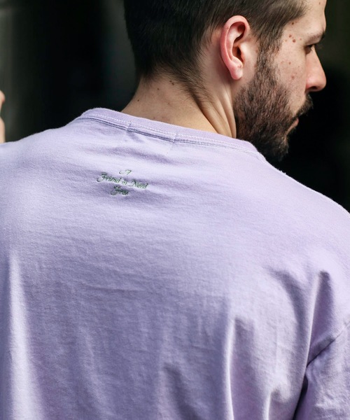 MR.OLIVE(ミスターオリーブ)の「OVERDYED COTTON / FREE! BIG SILHOUTTE T-SHIRT オーバーダイ コットン / フリー!ビッグシルエット Tシャツ(Tシャツ/カットソー・メンズ・サンドベージュ/ライトパープル/ブラック/ライトブラウン/ミント・MEDIUM/X-LARGE/LARGE)」の1枚目の写真