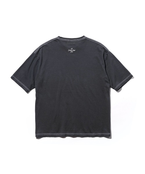 MR.OLIVE(ミスターオリーブ)の「OVERDYED COTTON / FREE! BIG SILHOUTTE T-SHIRT オーバーダイ コットン / フリー!ビッグシルエット Tシャツ(Tシャツ/カットソー・メンズ・サンドベージュ/ライトパープル/ブラック/ライトブラウン/ミント・MEDIUM/X-LARGE/LARGE)」の7枚目の写真
