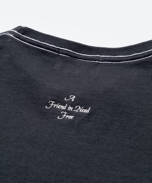 MR.OLIVE(ミスターオリーブ)の「OVERDYED COTTON / FREE! BIG SILHOUTTE T-SHIRT オーバーダイ コットン / フリー!ビッグシルエット Tシャツ(Tシャツ/カットソー・メンズ・サンドベージュ/ライトパープル/ブラック/ライトブラウン/ミント・MEDIUM/X-LARGE/LARGE)」の9枚目の写真
