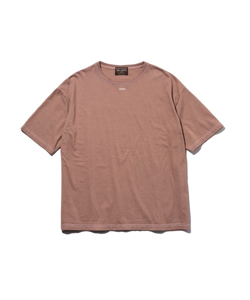 MR.OLIVE(ミスターオリーブ)の「OVERDYED COTTON / FREE! BIG SILHOUTTE T-SHIRT オーバーダイ コットン / フリー!ビッグシルエット Tシャツ(Tシャツ/カットソー・メンズ・サンドベージュ/ライトパープル/ブラック/ライトブラウン/ミント・MEDIUM/X-LARGE/LARGE)」の12枚目の写真