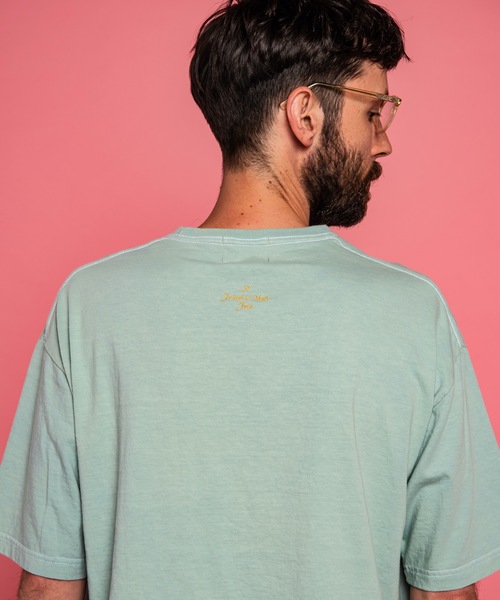 MR.OLIVE(ミスターオリーブ)の「OVERDYED COTTON / FREE! BIG SILHOUTTE T-SHIRT オーバーダイ コットン / フリー!ビッグシルエット Tシャツ(Tシャツ/カットソー・メンズ・サンドベージュ/ライトパープル/ブラック/ライトブラウン/ミント・MEDIUM/X-LARGE/LARGE)」の18枚目の写真