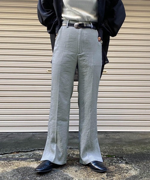 PAGEBOY(ページボーイ)の「リネンライクスリットパンツ(その他パンツ・レディース・ブラック/ベージュ/クリアブルー・FREE)」の3枚目の写真