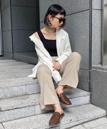 PAGEBOY | リネンライクスリットパンツ(その他パンツ)