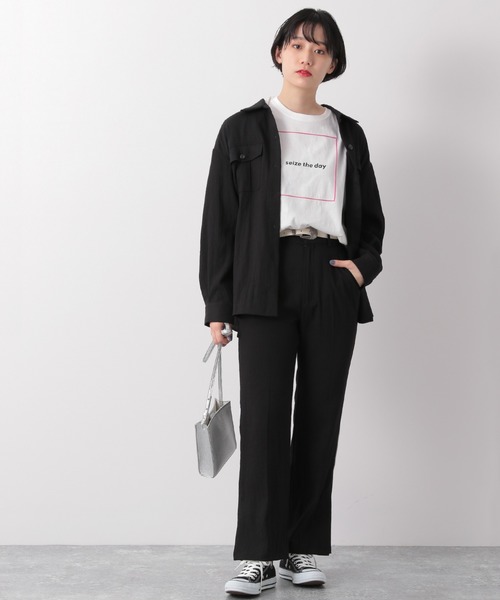 PAGEBOY(ページボーイ)の「リネンライクスリットパンツ(その他パンツ・レディース・ブラック/ベージュ/クリアブルー・FREE)」の19枚目の写真