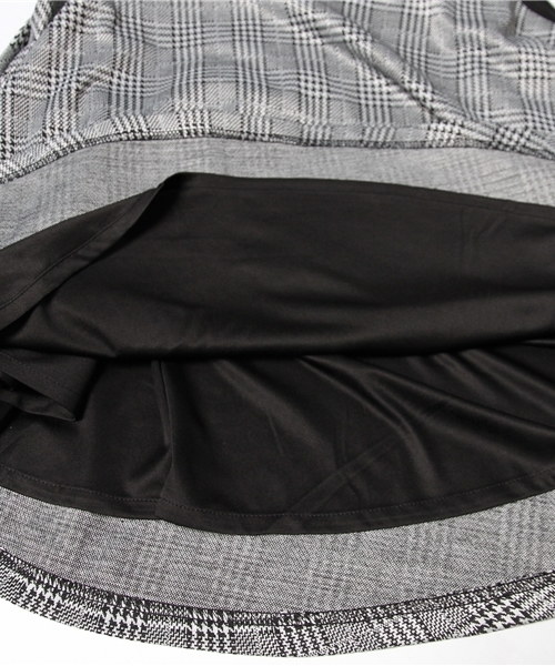 BEAMS LIGHTS Women's（ビームスライツ ウィメンズ）の「BEAMS LIGHTS / チドリチェック フレアースカート（スカート・レディース・ホワイト/グレー・36/38）」の3枚目の写真