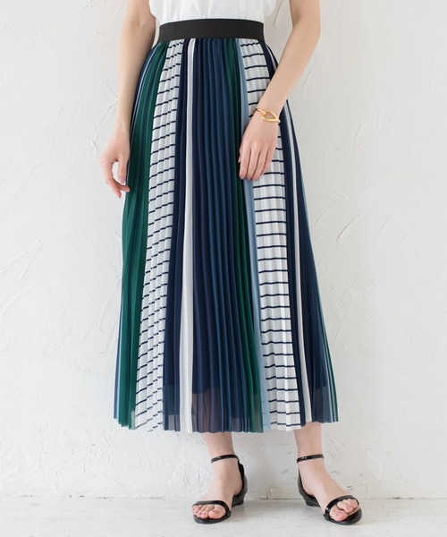 LOUNGEDRESS（ラウンジドレス）の「MIXストライプスカート（スカート・レディース・ネイビー/オレンジ・FREE）」の19枚目の写真