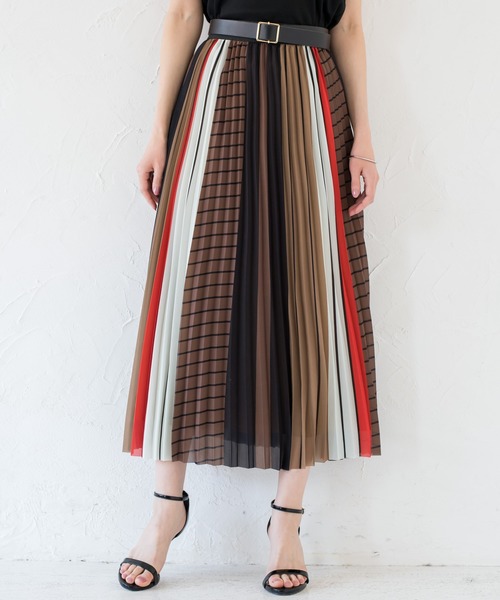 LOUNGEDRESS（ラウンジドレス）の「MIXストライプスカート（スカート・レディース・ネイビー/オレンジ・FREE）」の18枚目の写真