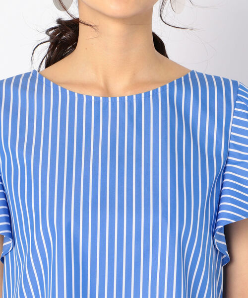 NOLLEY’S(ノーリーズ)の「ストライプセットアップブラウス(シャツ/ブラウス・レディース・ホワイト系その他4/ブルー系その他3・38/36)」の6枚目の写真
