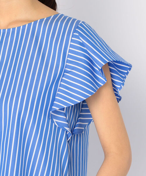 NOLLEY’S(ノーリーズ)の「ストライプセットアップブラウス(シャツ/ブラウス・レディース・ホワイト系その他4/ブルー系その他3・38/36)」の8枚目の写真