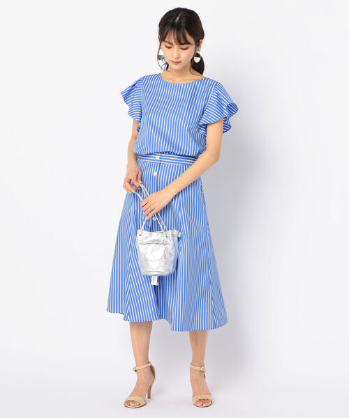 NOLLEY’S(ノーリーズ)の「ストライプセットアップブラウス(シャツ/ブラウス・レディース・ホワイト系その他4/ブルー系その他3・38/36)」の12枚目の写真