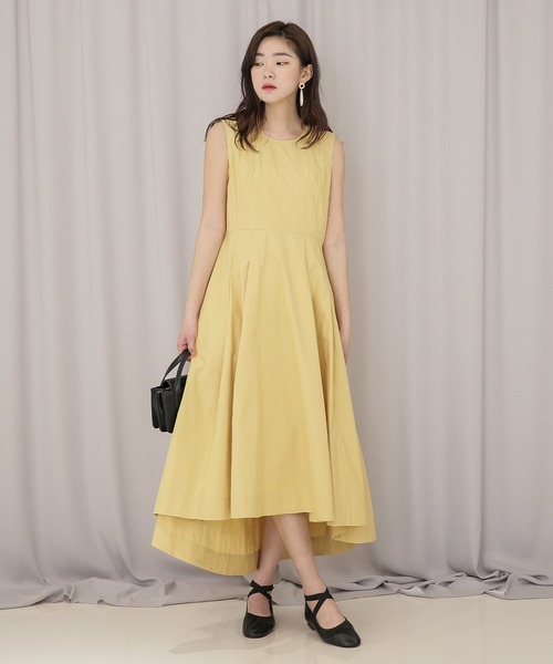 アシンメトリーフレアコットンロングワンピース ジャンパースカート Une Mansion ユヌマンション のファッション通販 Zozotown