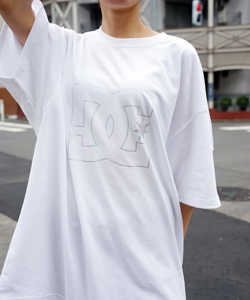 DC SHOES(ディーシーシューズ)の「20 STAR WIDE SS/DC Tシャツ ロゴ 半袖 ドロップショルダー ビッグシルエット(Tシャツ/カットソー・メンズ・ブラック系その他/ブラック/ブラウン/ホワイト系その他/ホワイト・MEDIUM/LARGE/X-LARGE)」の3枚目の写真