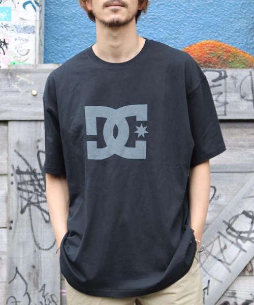 DC SHOES(ディーシーシューズ)の「20 STAR WIDE SS/DC Tシャツ ロゴ 半袖 ドロップショルダー ビッグシルエット(Tシャツ/カットソー・メンズ・ブラック系その他/ブラック/ブラウン/ホワイト系その他/ホワイト・MEDIUM/LARGE/X-LARGE)」の4枚目の写真
