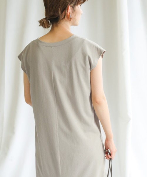 select MOCA（セレクトモカ）の「2020 SS ハーフスリーブワンピース（ワンピース・レディース・ライトグリーン/ライトイエロー/グレイッシュベージュ・FREE）」の17枚目の写真